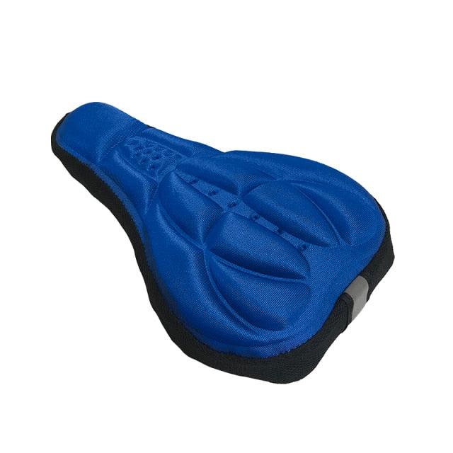 Mountain Bike 3D Saddle Cover Thick Breathable Super Soft Bicycle Seat Cushion Silicone Sponge Gel Seat Cover With Gel Padding And Memory Foam Bike Seat Cushion Cover Pad For Bicycle Seat Saddle