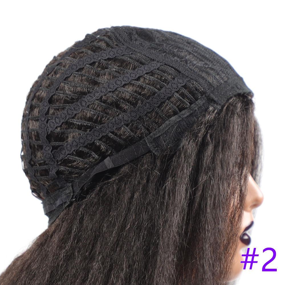 Long Kinky Straight Synthetic Wigs for Black Women Black Brown Blonde Ginger Red White Hair Afro Wigs Synthetic Hair Wigs For Black Women Cosplay Wigs For Women