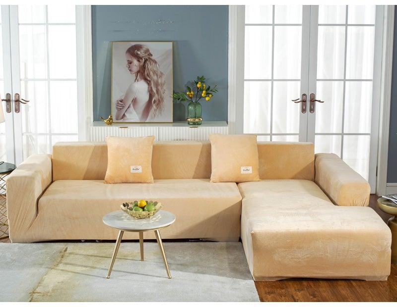 Stretchable Couch Cover Lounge Sofa Slipcover Furniture Cover Machine Washable Elasticated Sofa Covers Chaise Longue For Living Room Corner Armchair Elastic Cushion Couch Furniture 3 Seater Slipcover For Home