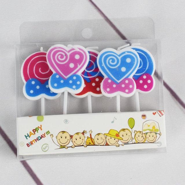 Cake Topper Bear Candles Cartoon Smiley Face Birthday Insert Creative Party Cake Handmade Smiley Daisy Flower Cake Toppers For Birthday Party