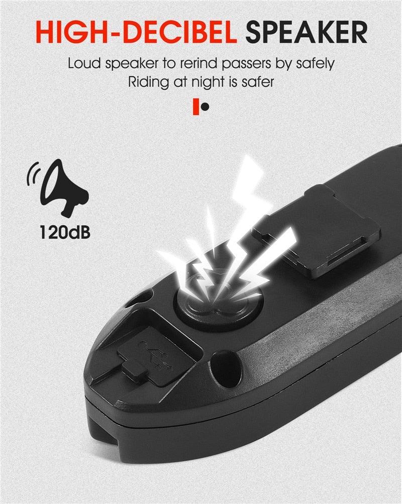 Smart Bike Light Wireless Remote Control Cycling Turning Signal Taillight USB Bicycle Rechargeable Rear Light LED Warning Lamp Bicycle Rear Light Safety Warning Bike Lights Brightest Bike Indicators Fit Saddle Rears