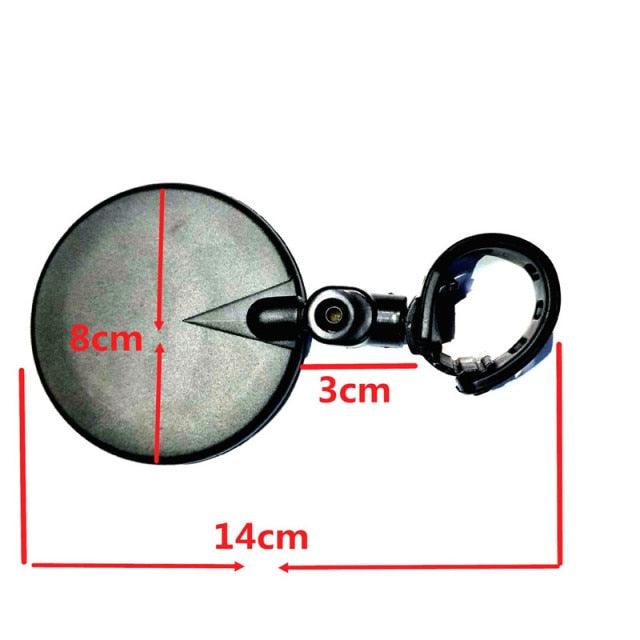 Bicycle Rearview Handlebar Mirrors Cycling Rear View Rotate Wide-Angle Bike Cycling Accessories Rotate Bike Bicycle Cycling Handlebar Safety Rearview Rear View Mirror