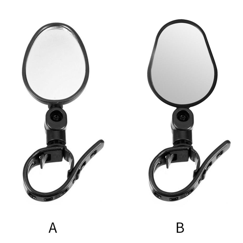 Handlebar Bike Mirror Bicycle Rear view Lens Wide-Angle Safety Mirror Mountain Road Bicycle Wide-Angle Reflector Rotatable Handlebar Mirror Wide Angle Bicycle Mirror Cycling Rear View Mirror Shockproof Acrylic Convex Mirror Safe Rearview Mirror