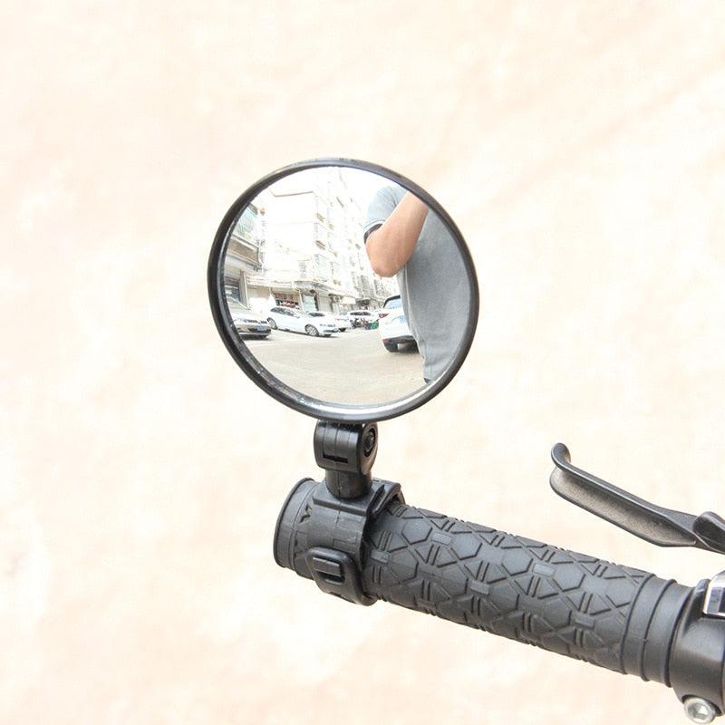 Universal Bike Bicycle Cycling Mirror Handlebar Wide Angle Rear View Rearview Bike Accessories Bike Helmet Mirror Bike mirror, 2pcs bike rear view mirrors With Wide Angle Convex Mirror Adjustable Rotatable Handlebar For Mountain Bike Off-Road Bike