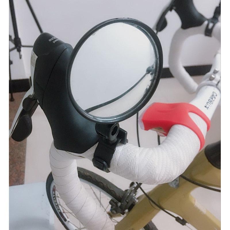 Universal Bike Bicycle Cycling Mirror Handlebar Wide Angle Rear View Rearview Bike Accessories Bike Helmet Mirror Bike mirror, 2pcs bike rear view mirrors With Wide Angle Convex Mirror Adjustable Rotatable Handlebar For Mountain Bike Off-Road Bike