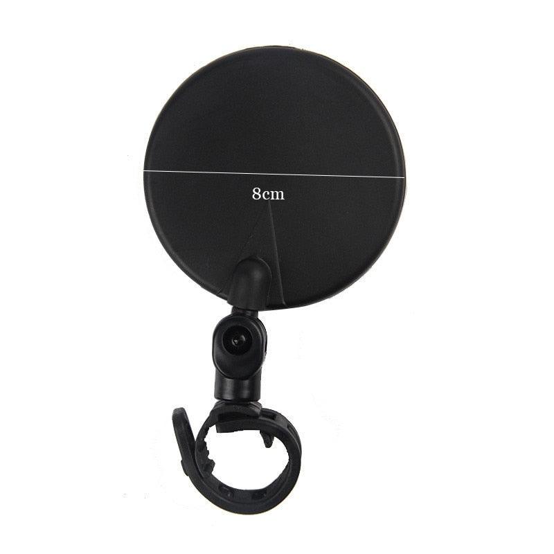 Bike Electric Scooter Rear View Mirror Bicycle Large View Convex Mirror Retro Reflector Modification Rearview Mirror Scooter Adjustable Rear View Glass Bicycle Mirror Reflector Compatible For Bike