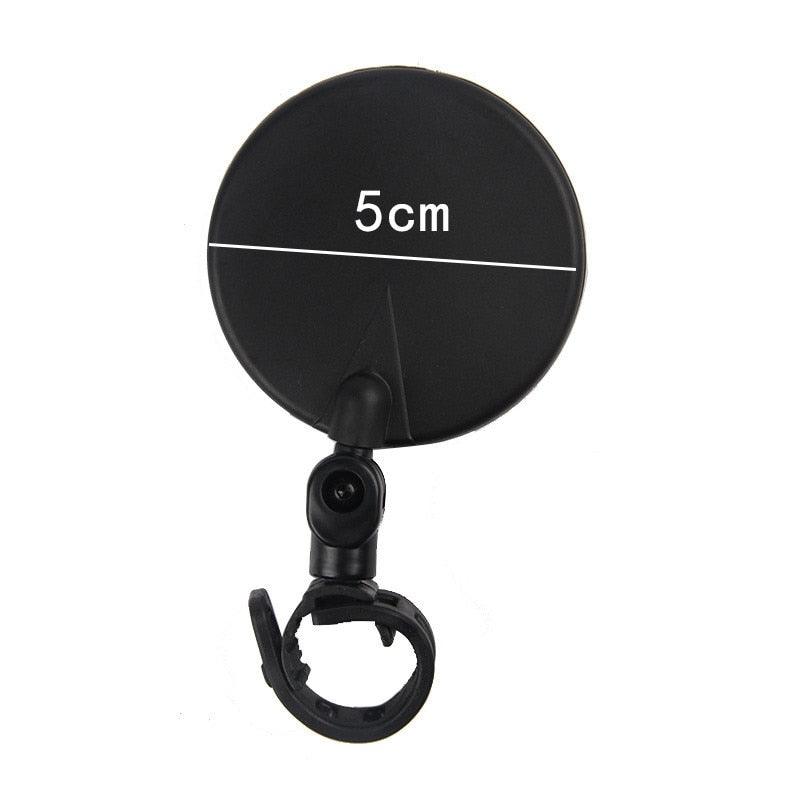 Bike Electric Scooter Rear View Mirror Bicycle Large View Convex Mirror Retro Reflector Modification Rearview Mirror Scooter Adjustable Rear View Glass Bicycle Mirror Reflector Compatible For Bike
