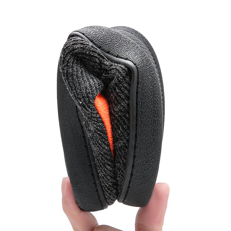 Men's Cotton Fabric Slippers Indoor Non-Slip Home Fur Couple Flat Men Winter Slipper Cotton Memory Foam Slippers Comfort Knitted Cotton-blend Closed Toe House Indoor Outdoor Shoes