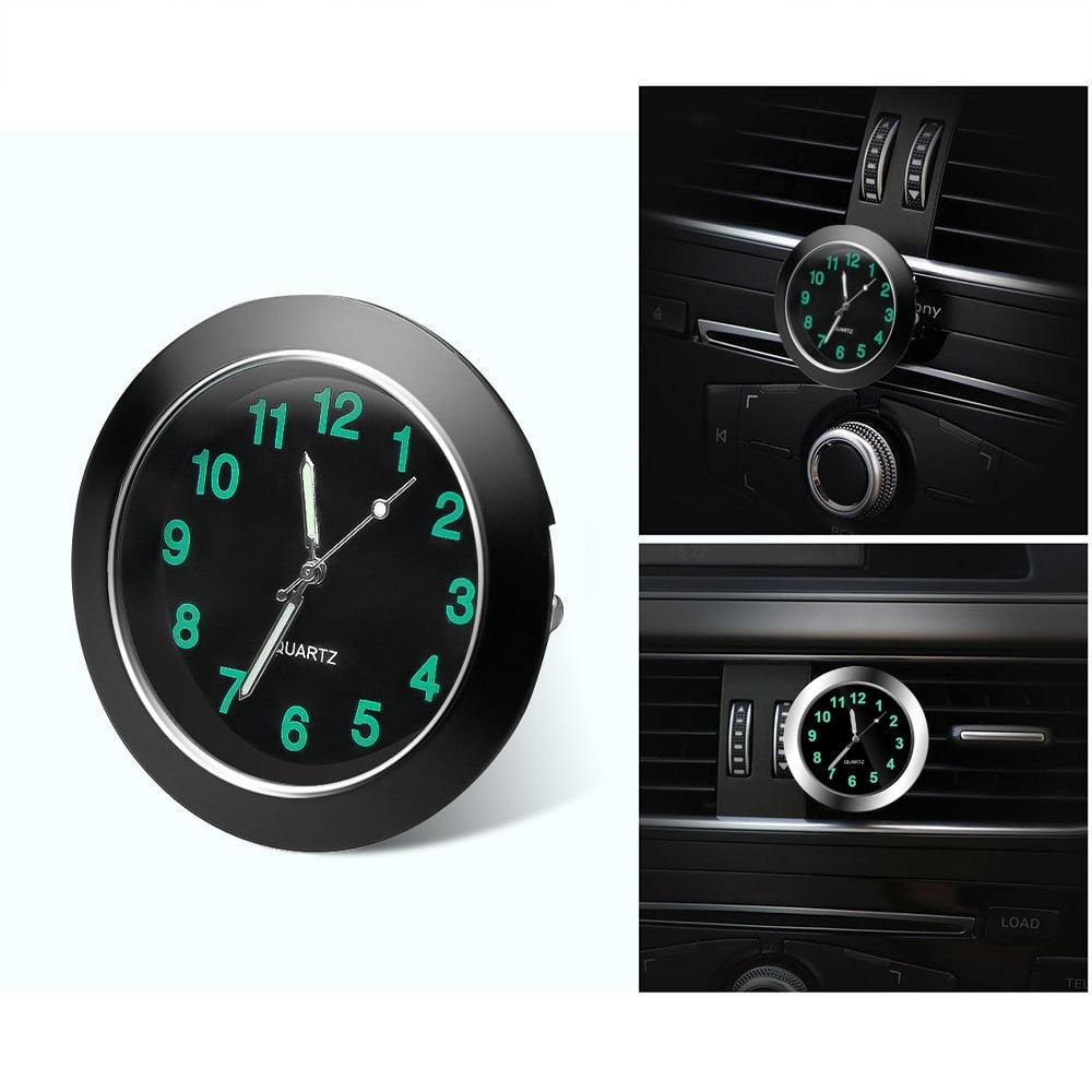 Car Clock Ornament Auto Watch Decoration Automobiles Car Dashboard Clock Cars Air Vent Clip Quartz Clocks Mini Luminous Quartz Analog Watch Universal Pocket Stick-On Clock Perfect Interior Dashboard Time Display Digital Pointer Clock In Car Accessories
