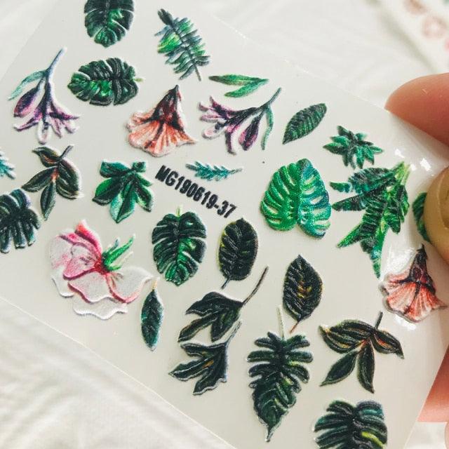 Winter Christmas Acrylic Engraved Nail Sticker Colorful Snow Design Decals Nail Water Slide Decals Nail Art Stickers Decals Christmas Snowflake Bronzing Christmas Slider Nail Art 3D Decals Decoration Decals Snowflakes Elk Bear Christmas Xmas Stickers