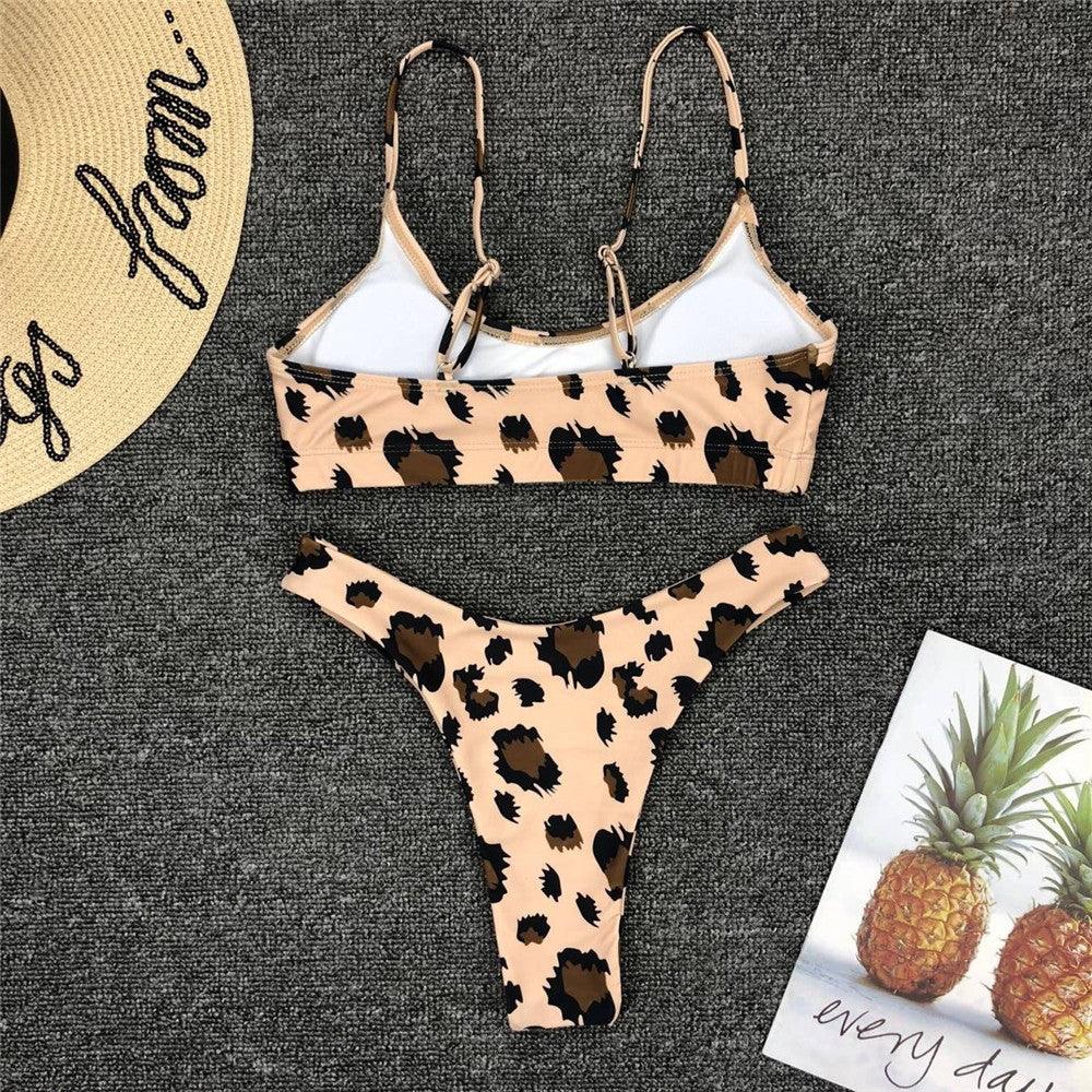 Neon Yellow Green Swimsuit Women Push Up Padded Micro Bikini Summer Beach Bathing Suit Beach Swimwear Women's Scoop Neck Cut Out Front Lace Up Back High Cut One Piece Swimsuit