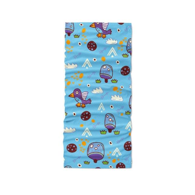 3D Printed Mini Pattern Headscarf Fashion Women Summer Neck Gaiter Cute Cartoon Animal Tubular Hijab Scarf Face Seamless Bandana Printed Oil Painting Art Neck Scarf Women Soft Face Bandana Sunflower Night Hijab Scarf Face Mask