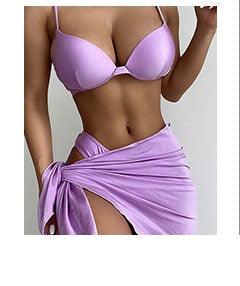 Push Up Women Bikinis Swimwear Women's Bathing Suits Push Up Halter Bandage Bikini Floral Printing Swim Bottoms Two Piece Swimsuits Women Swimsuits Bathing Suit Halter Leaf Print Beach Wear Plus Size