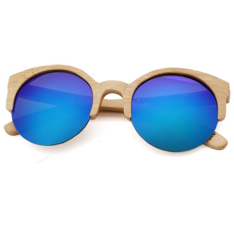 Elegant Wooden Design Classic Sunglasses Design Stylish Popular Wooden Sunglasses For Men & Women Round Bamboo Glasses Mirror Sun Glasses Retro Glasses