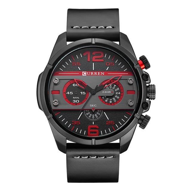 Men's Waterproof Retro Style Watch With Excellent Background, Chronometers Large Numbers Perfect Gift