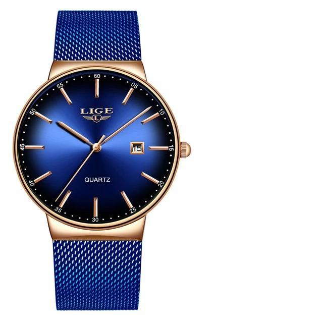 Men's Elegant Watch With Stainless Steel Straps And Special Date Display Excellent Look Unique Design Perfect Gift