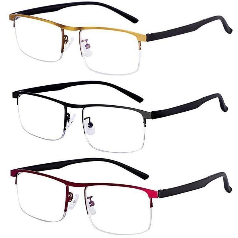 Progressive Reading Glasses Multifocal Anti Blue Ray Glass Glasses Half Frame Metal Alloy For Men And Women Reading Glasses Anti Blue Ray Multifocus Reader