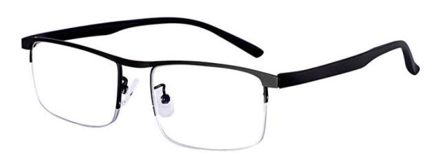 Progressive Reading Glasses Multifocal Anti Blue Ray Glass Glasses Half Frame Metal Alloy For Men And Women Reading Glasses Anti Blue Ray Multifocus Reader