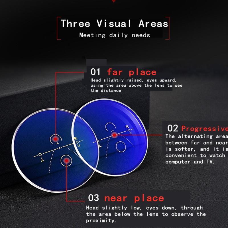Progressive Reading Glasses Multifocal Anti Blue Ray Glass Glasses Half Frame Metal Alloy For Men And Women Reading Glasses Anti Blue Ray Multifocus Reader