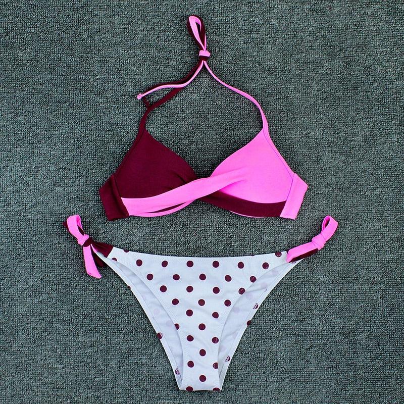 Push Up Bikinis 2022 New Swimwear Women's Bikini Swimsuits Floral Printed Bathing Suits for Women 2 Piece Bikini Women Floral Print Bikini Sets Swimsuit Beach Wear Bathing Suit Female Two Pieces