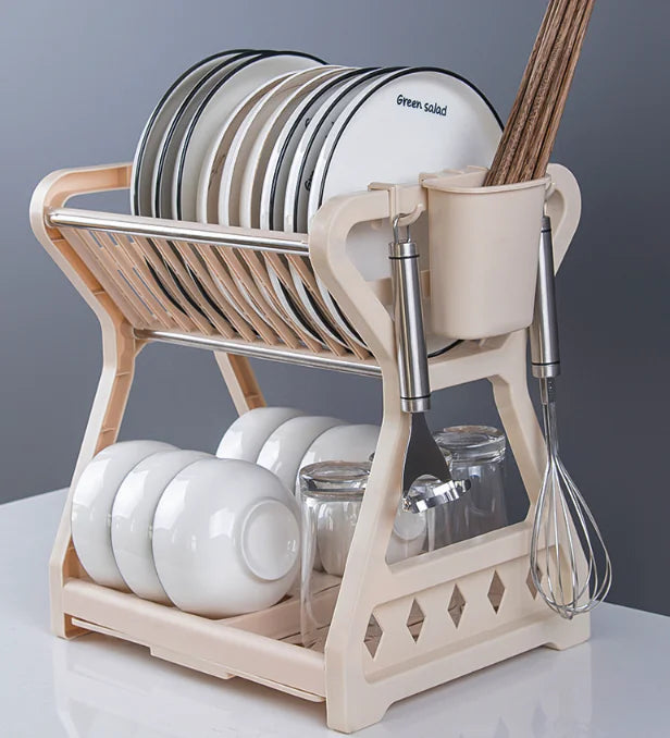 Dish Drainer for Kitchen Plates and Cutlery (Single Piece)