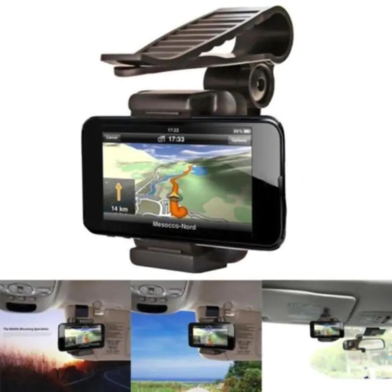 Universal Car Visor Clip Eye Level Cell Phone Cradle