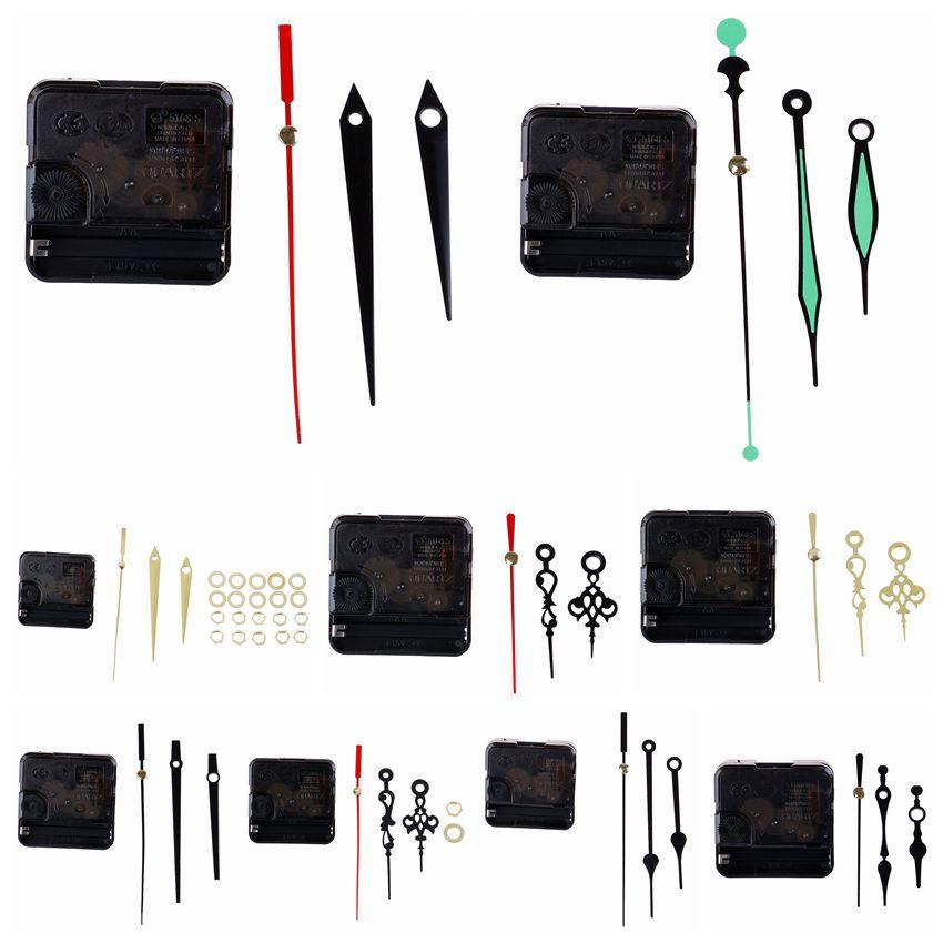 Quartz Clock Repair Movement Hands For Silent Large Wall Clock Non-Ticking Hands Quartz Wall Clock Movement Mechanism Repair Parts Replacement with 3 Different Pairs of Hands Repair Clock Mechanism Parts
