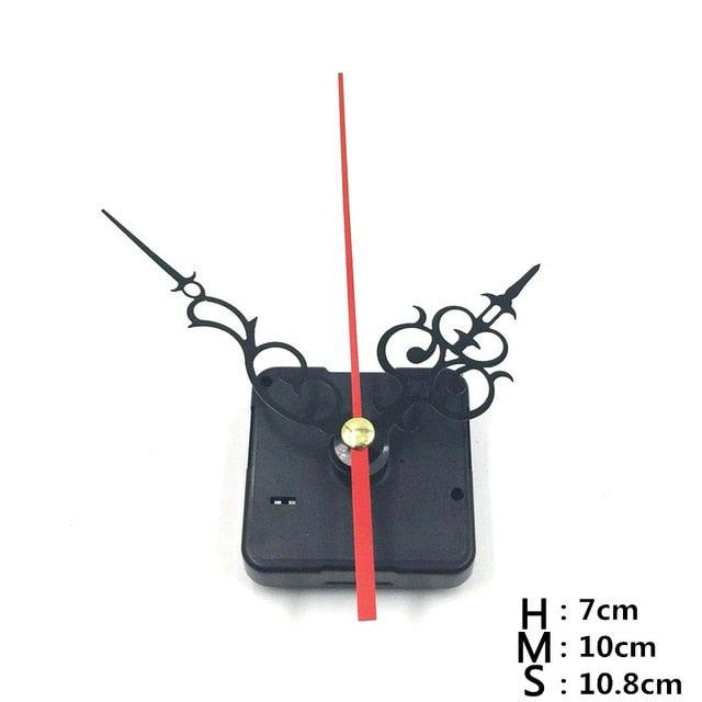 Quartz Clock Repair Movement Hands For Silent Large Wall Clock Non-Ticking Hands Quartz Wall Clock Movement Mechanism Repair Parts Replacement with 3 Different Pairs of Hands Repair Clock Mechanism Parts
