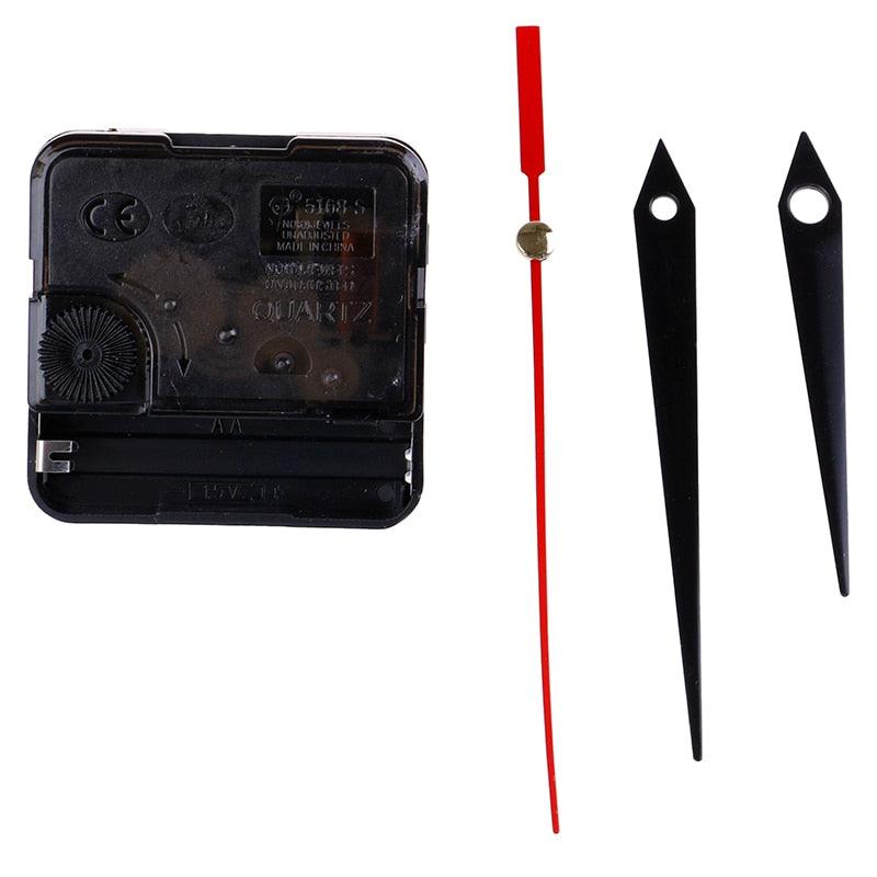 Quartz Clock Repair Movement Hands For Silent Large Wall Clock Non-Ticking Hands Quartz Wall Clock Movement Mechanism Repair Parts Replacement with 3 Different Pairs of Hands Repair Clock Mechanism Parts