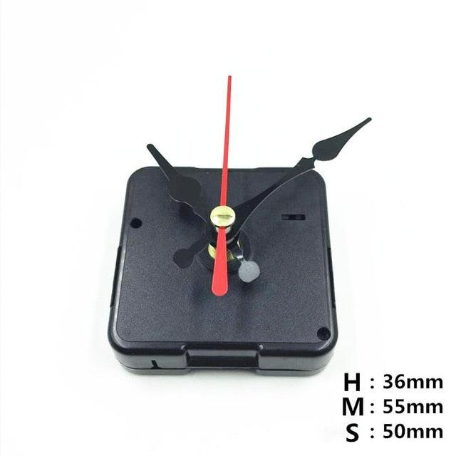 Quartz Clock Repair Movement Hands For Silent Large Wall Clock Non-Ticking Hands Quartz Wall Clock Movement Mechanism Repair Parts Replacement with 3 Different Pairs of Hands Repair Clock Mechanism Parts