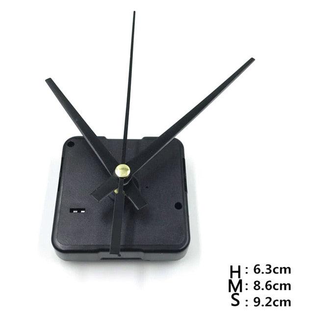 Quartz Clock Repair Movement Hands For Silent Large Wall Clock Non-Ticking Hands Quartz Wall Clock Movement Mechanism Repair Parts Replacement with 3 Different Pairs of Hands Repair Clock Mechanism Parts