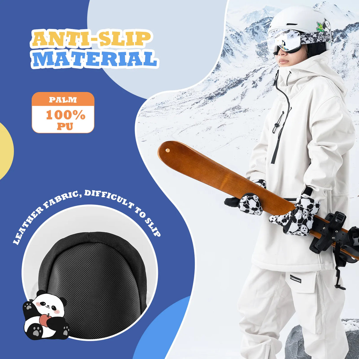 Kids Waterproof Windproof Insulated Ski Gloves