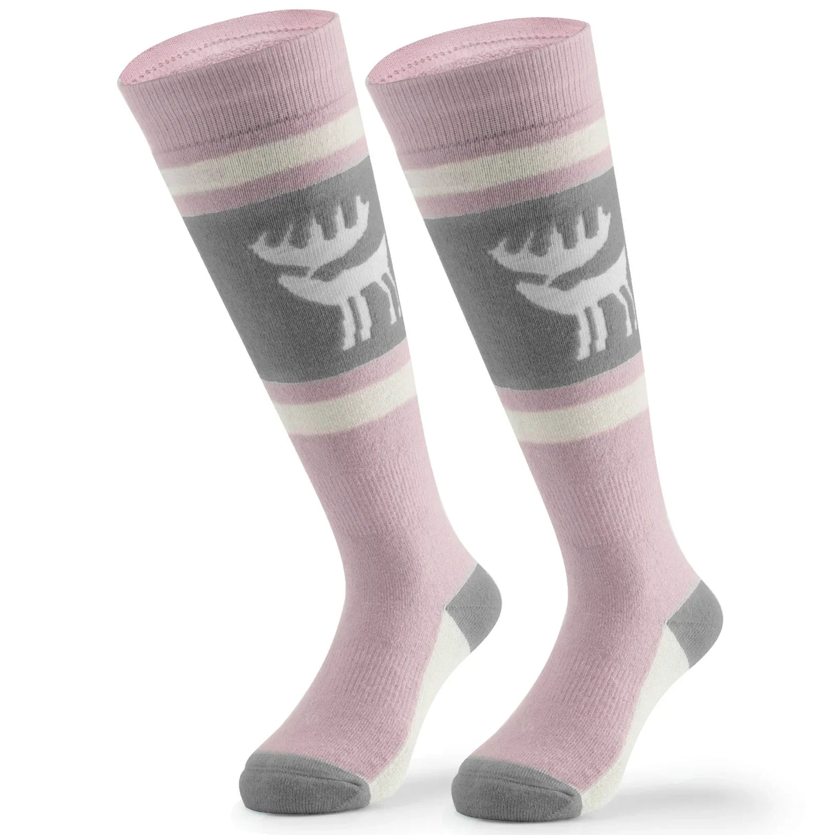 Wool Blend Kids Ski Socks, Knee-high Warm Thermal Snowboard Skating Socks for Boys & Girls