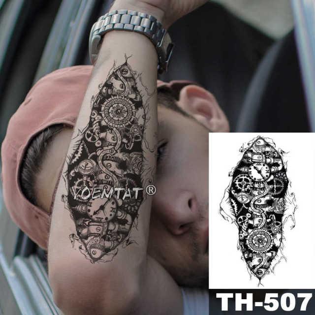 Realistic Temporary Lion Wolf Sticker Tattoo Waterproof Elegant Body Arm Warrior Tattoo For Mens