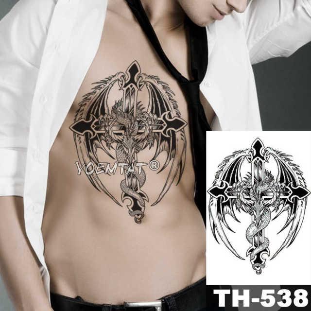 Realistic Temporary Lion Wolf Sticker Tattoo Waterproof Elegant Body Arm Warrior Tattoo For Mens