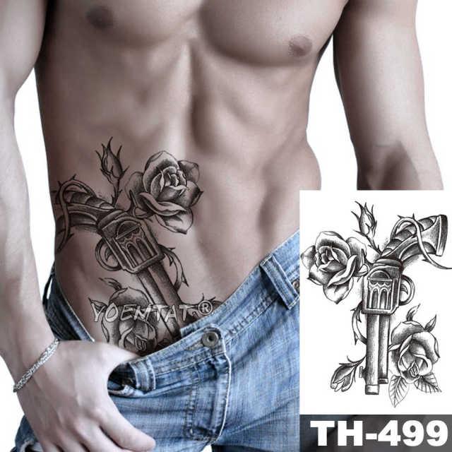 Realistic Temporary Lion Wolf Sticker Tattoo Waterproof Elegant Body Arm Warrior Tattoo For Mens