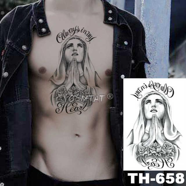 Realistic Temporary Lion Wolf Sticker Tattoo Waterproof Elegant Body Arm Warrior Tattoo For Mens