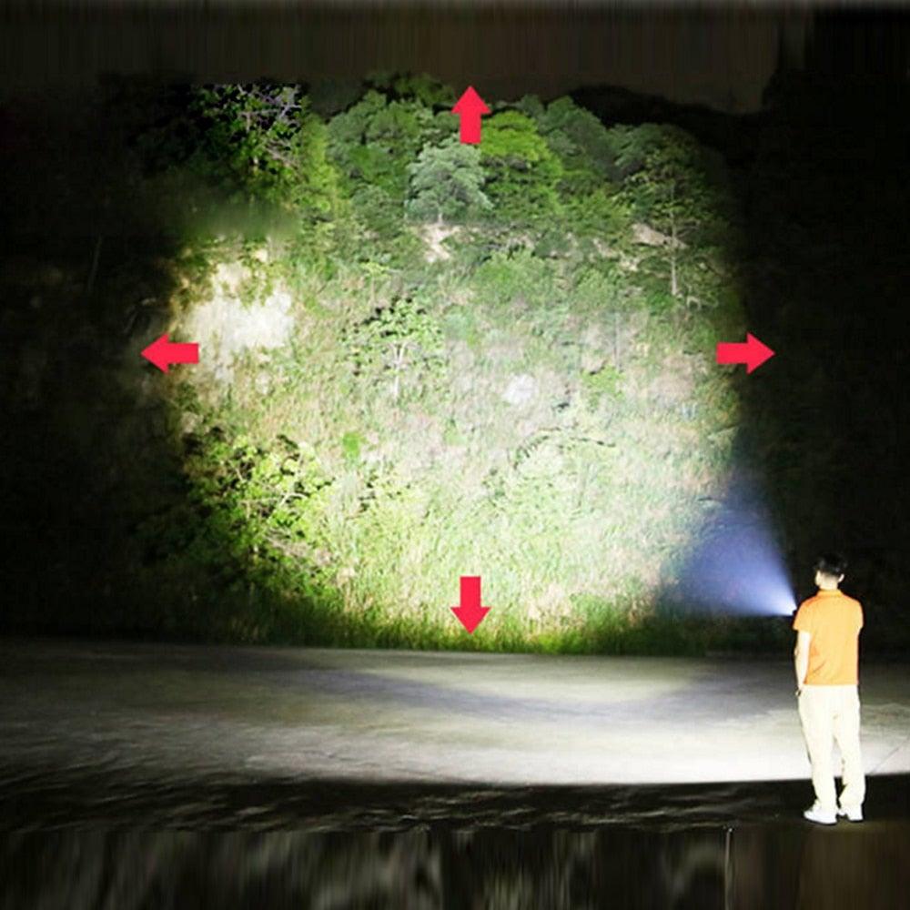 Rechargable Mini Portable Waterproof USB LED Pocket LED Flashlight Hight Super Bright Flashlight Telescopic Zoom Water Resistant Torch Great For Indoor/Outdoor Activities Night Camping Hiking