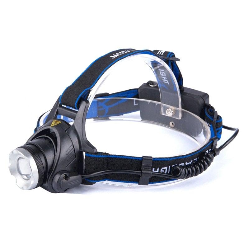 Rechargeable Adjustable 10000LM Led Headlamp Micro USB Charger Flashlight Head Lamp Portable Light Torch Flashlight For Night Work Camping Hiking Walking