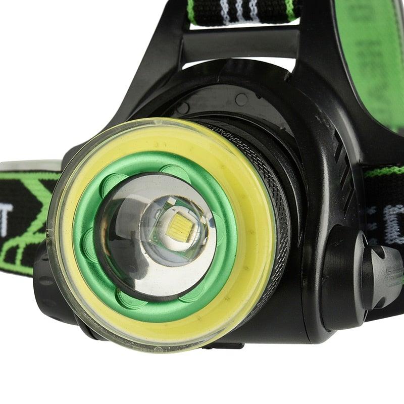 Rechargeable Adjustable 10000LM Led Headlamp Micro USB Charger Flashlight Head Lamp Portable Light Torch Flashlight For Night Work Camping Hiking Walking