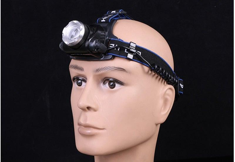 Rechargeable Adjustable 10000LM Led Headlamp Micro USB Charger Flashlight Head Lamp Portable Light Torch Flashlight For Night Work Camping Hiking Walking