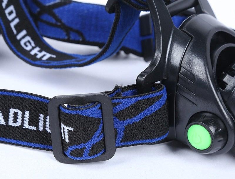 Rechargeable Adjustable 10000LM Led Headlamp Micro USB Charger Flashlight Head Lamp Portable Light Torch Flashlight For Night Work Camping Hiking Walking