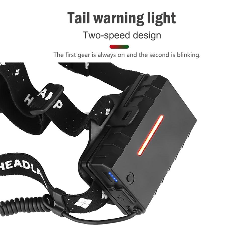 Rechargeable Adjustable Brightest Zoomable Powerful XHP160 LED Headlamp Waterproof Headlight Power Bank 18650 Battery Headlamps For Hiking Camping Fishing Running