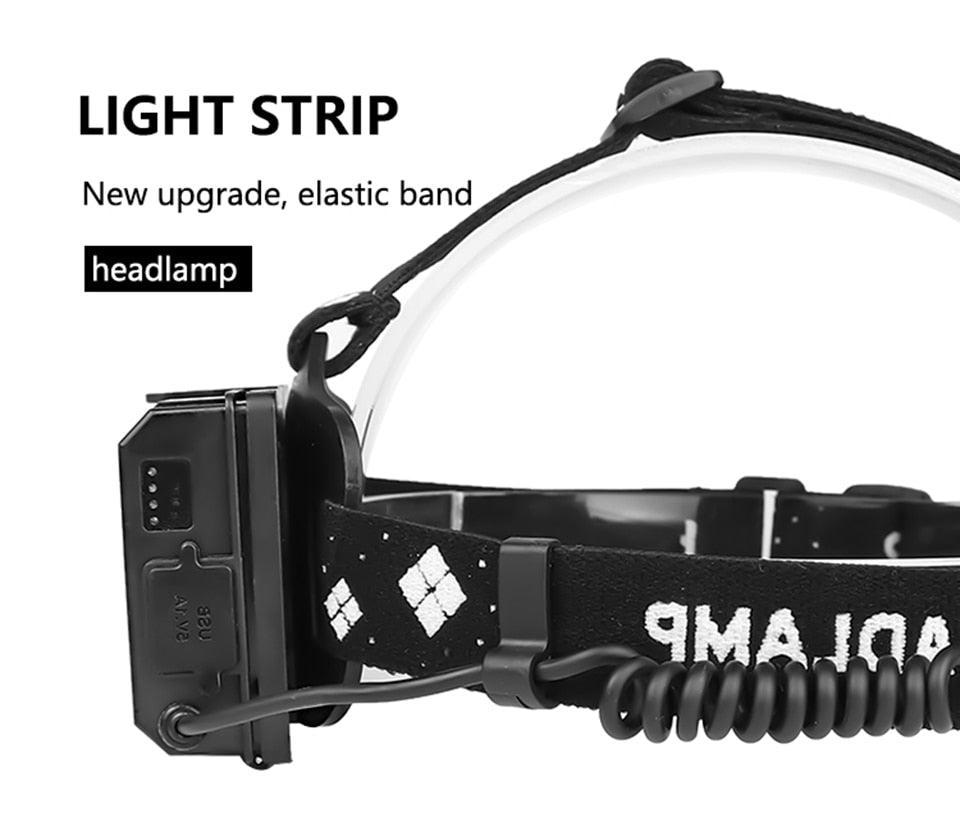 Rechargeable Adjustable Brightest Zoomable Powerful XHP160 LED Headlamp Waterproof Headlight Power Bank 18650 Battery Headlamps For Hiking Camping Fishing Running