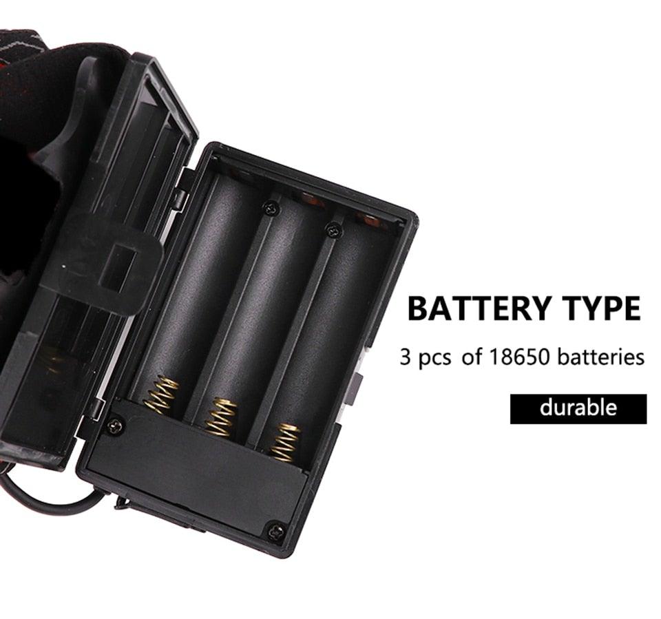 Rechargeable Adjustable Brightest Zoomable Powerful XHP160 LED Headlamp Waterproof Headlight Power Bank 18650 Battery Headlamps For Hiking Camping Fishing Running