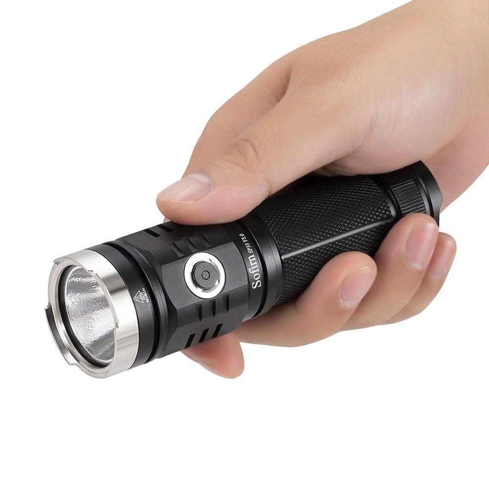Rechargeable Adjustable Flashlight High Lumen Powerful Waterproof Portable Cree USB LED Super Bright Flashlight Pocket Size Torch Light For Camping Hiking Riding