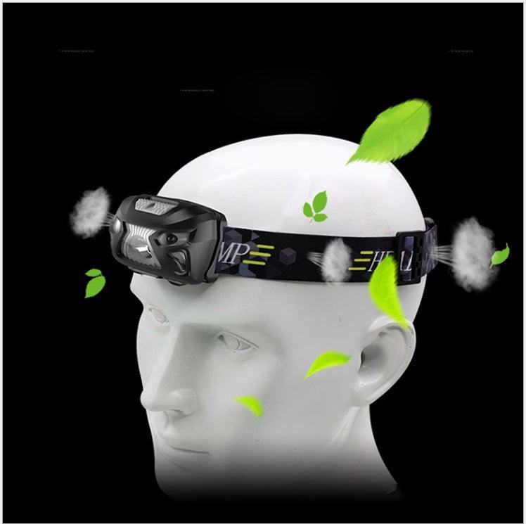Rechargeable Adjustable LED USB Headlight Powerfull Elastic High Lumens Headband Headlamp Motion Sensor Flashlight For Adults Kids Running Camping Hiking Camping