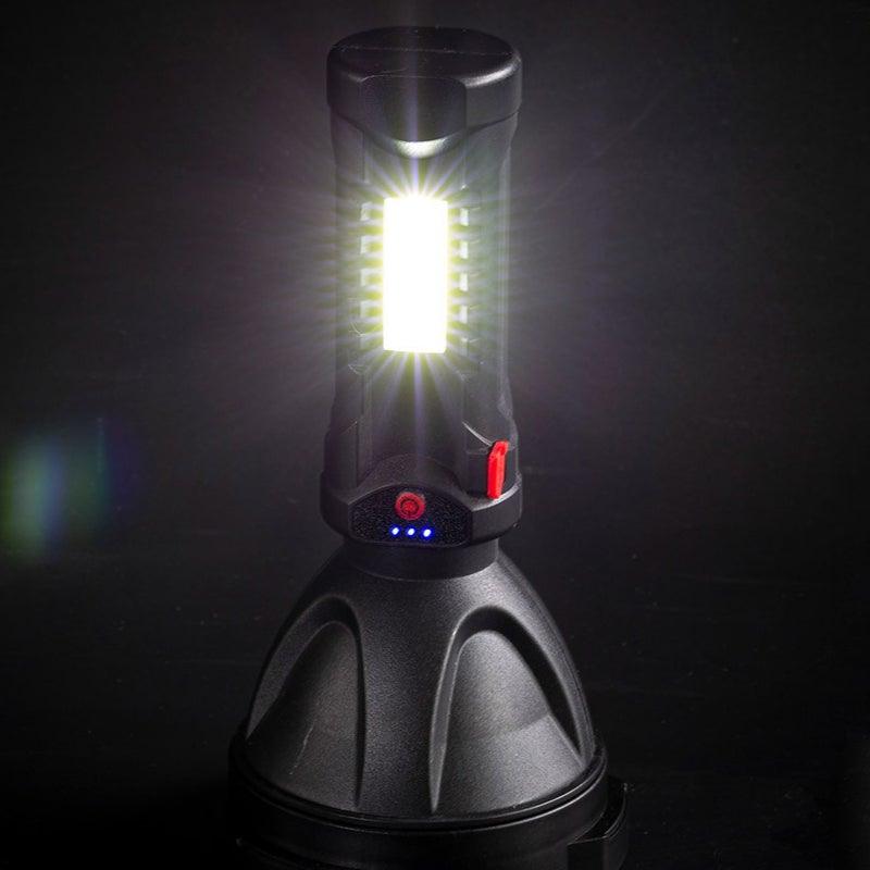 Rechargeable Adjustable USB LED Portable Rotary High Lumen Zoombale Super Strong Flashlight Ultra-bright For Long-range Outdoor Camping Fishing Hiking Riding Walking Jogging Flashlight
