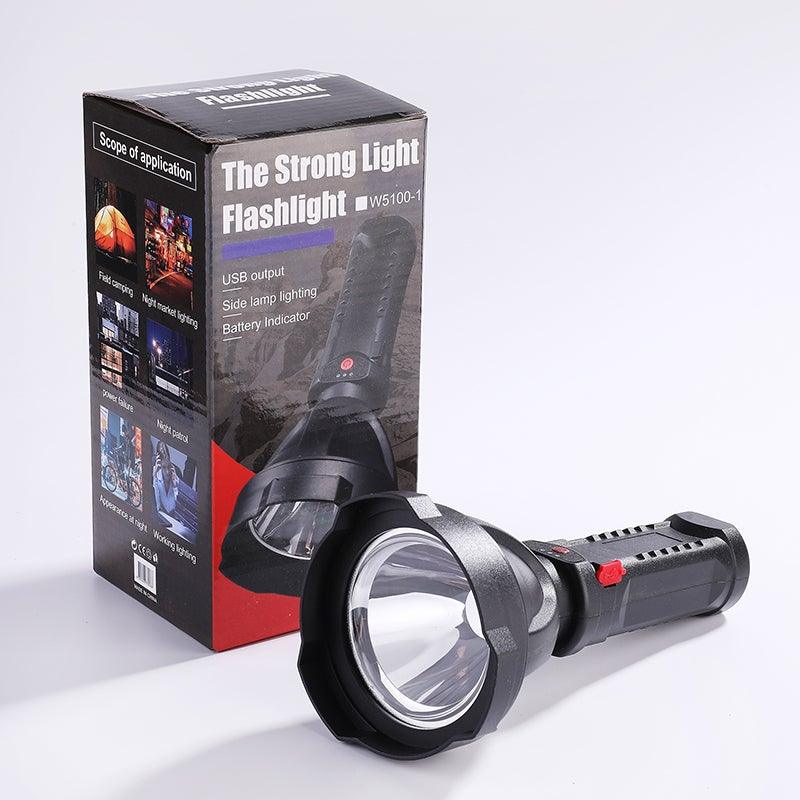 Rechargeable Adjustable USB LED Portable Rotary High Lumen Zoombale Super Strong Flashlight Ultra-bright For Long-range Outdoor Camping Fishing Hiking Riding Walking Jogging Flashlight