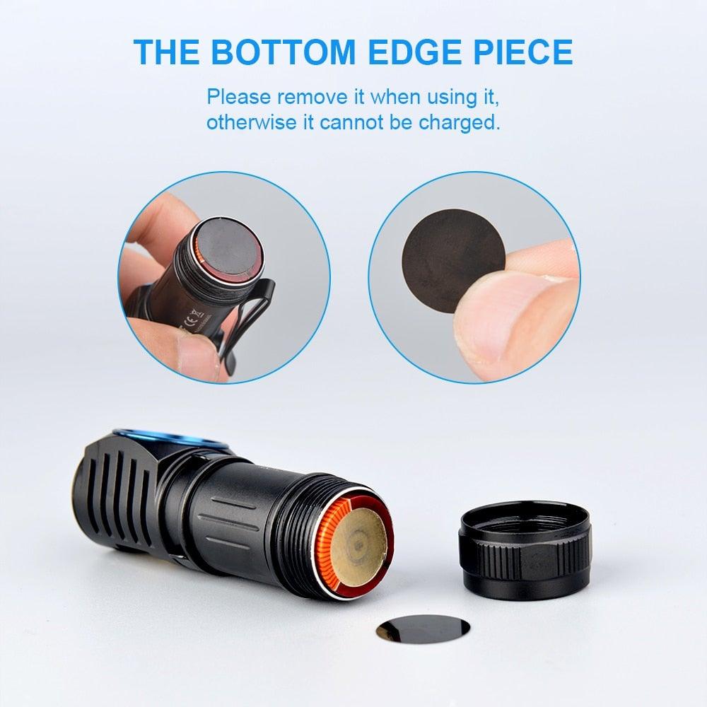 Rechargeable High Lumen Super Bright Powerful LED CREE XP-L HI Flashlight Magnetic Water & Impact Resistant Handheld Flashlights For Outdoor Camping Hiking Riding